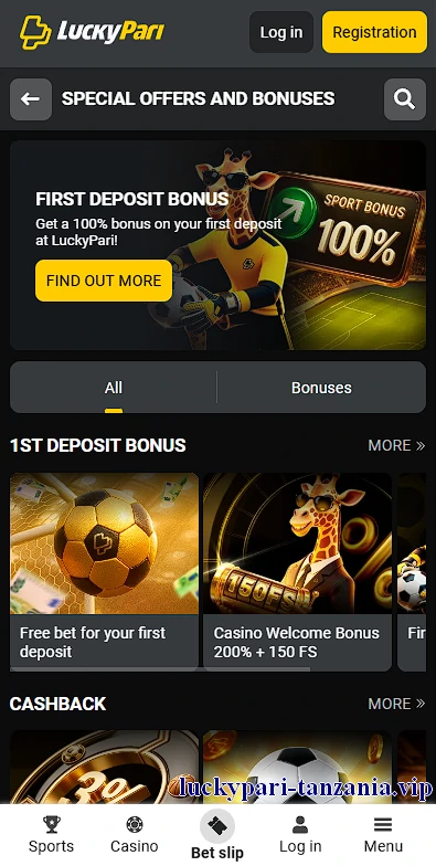 LuckuPari Egypt Bonus offers promotions